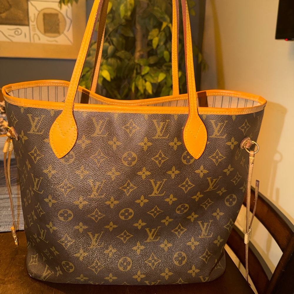 Brown Monogram Tote Bag Neverfull MM - Picture 11 of 16